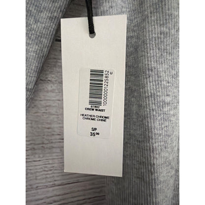 NWT TNA Homestretch Heather Chrome Cropped Long Sleeve Shirt Size S