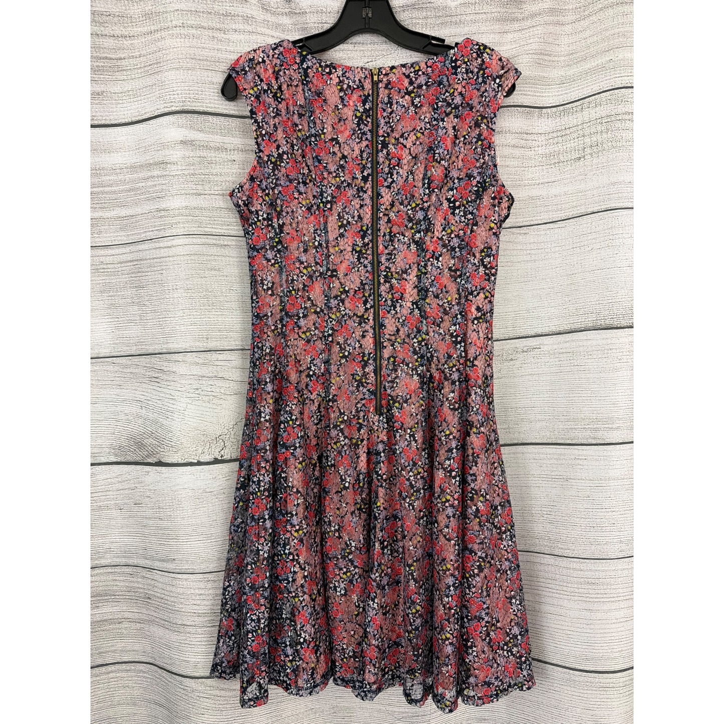Danny And Nicole Floral Lace Overlay Fit & Flare Swing Dress Size 10