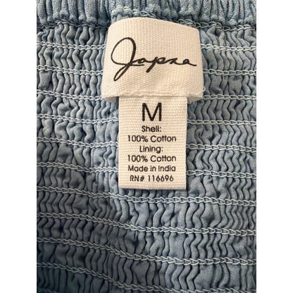 Japna 100% Cotton Elastic Waist Tiered Ruffle Mini Skirt Size L