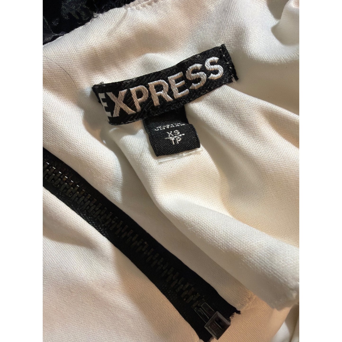 Express Sleeveless Top With Black Lace Back Detail Size XS