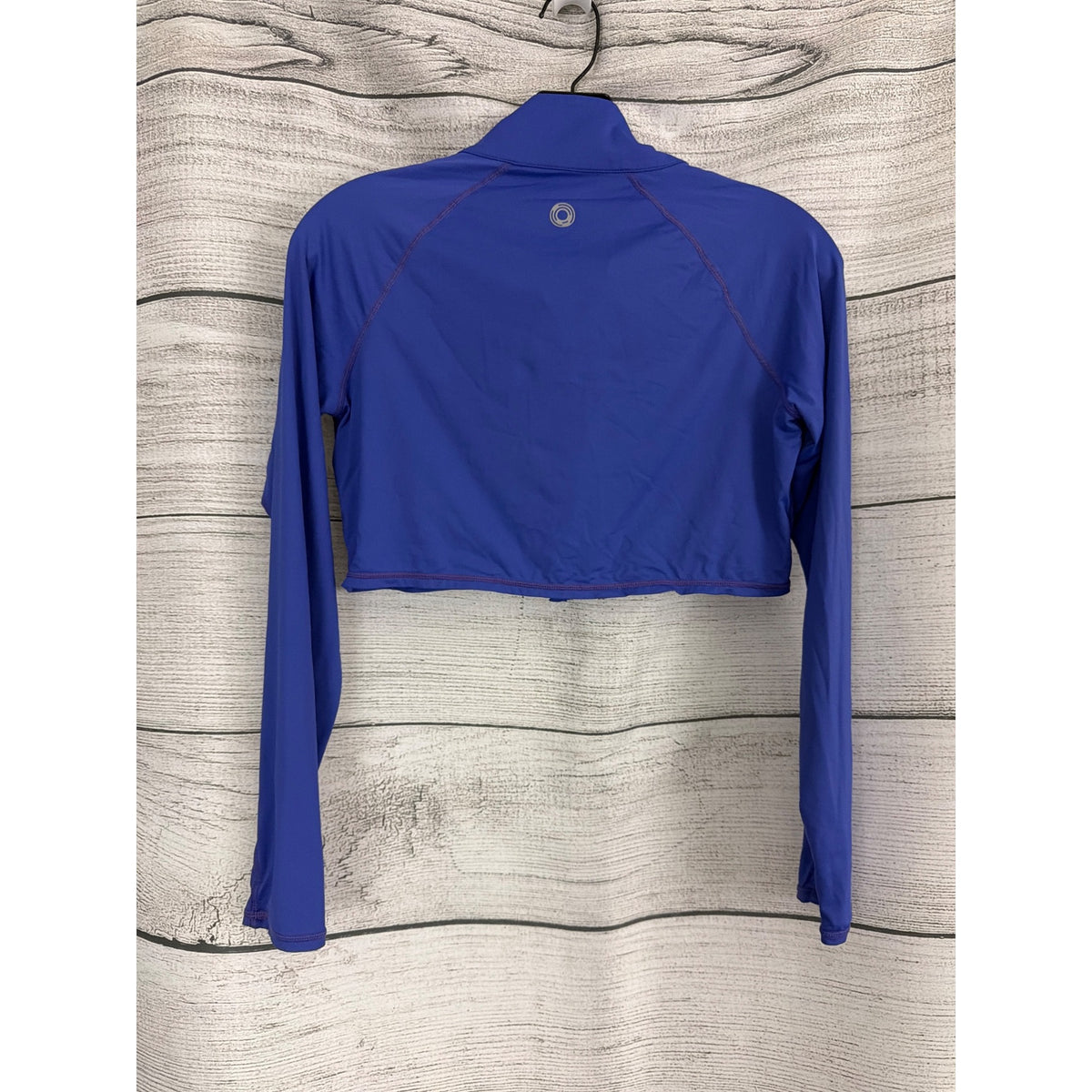 BloqUV Purple Long Sleeve Cropped Zip-Up Size M