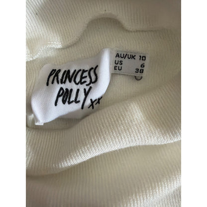 Princess Polly Nicola Long Sleeve Crop Top Size 6