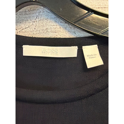 Boss 100% Virgin Wool Short Sleeve Sweater Size XL