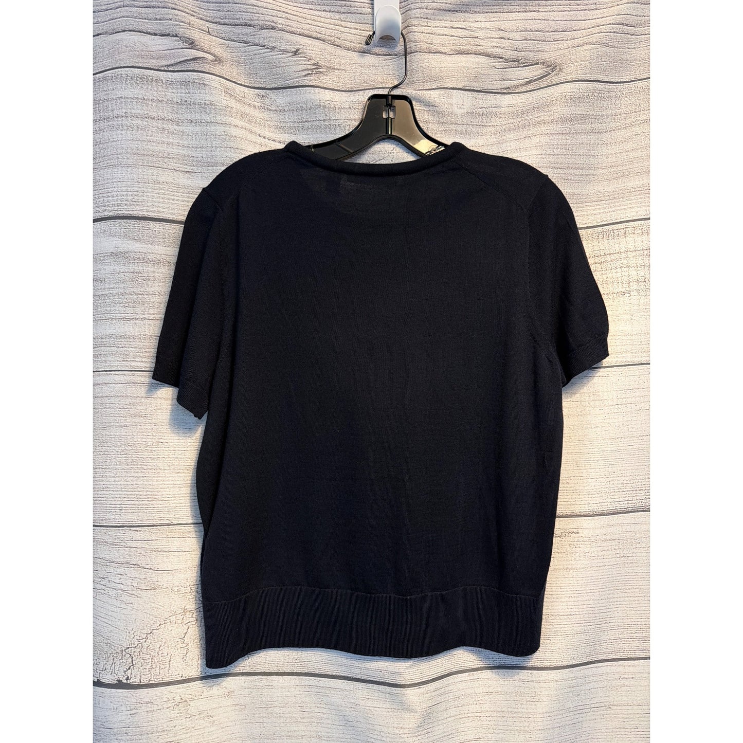 Boss 100% Virgin Wool Short Sleeve Sweater Size XL