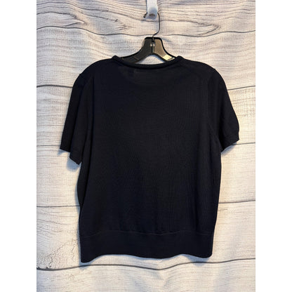 Boss 100% Virgin Wool Short Sleeve Sweater Size XL