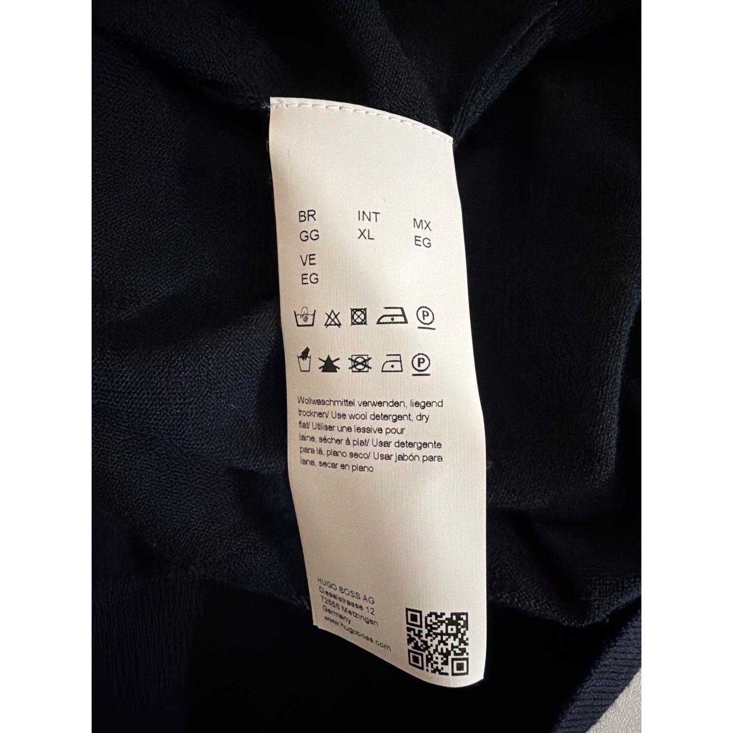 Boss 100% Virgin Wool Short Sleeve Sweater Size XL