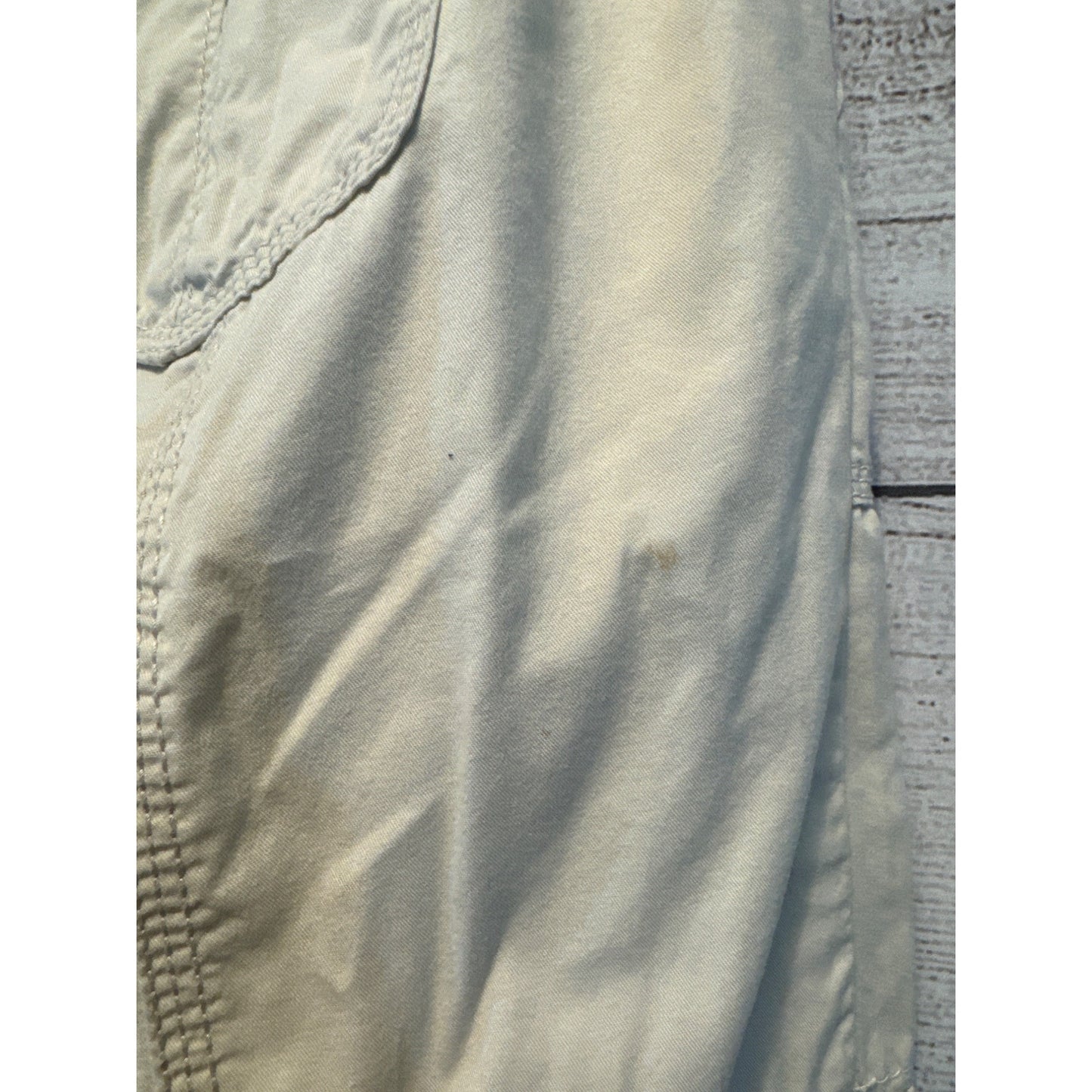 Calvin Klein Off White Cargo Cropped Pants Size 10
