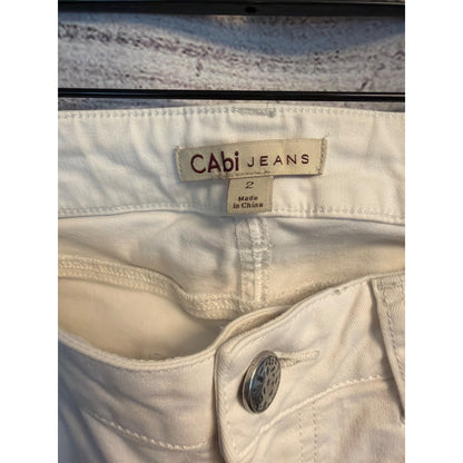 CAbi White Skinny Jeans Size 2