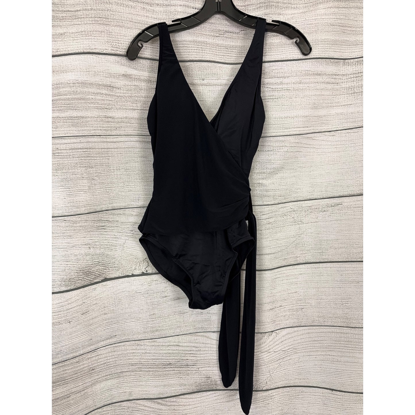 Magic Suit Black Wrap Swimsuit With Tie Detail Size 10