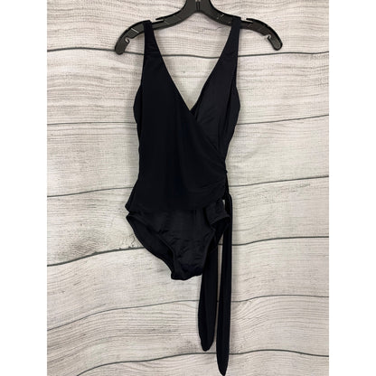 Magic Suit Black Wrap Swimsuit With Tie Detail Size 10