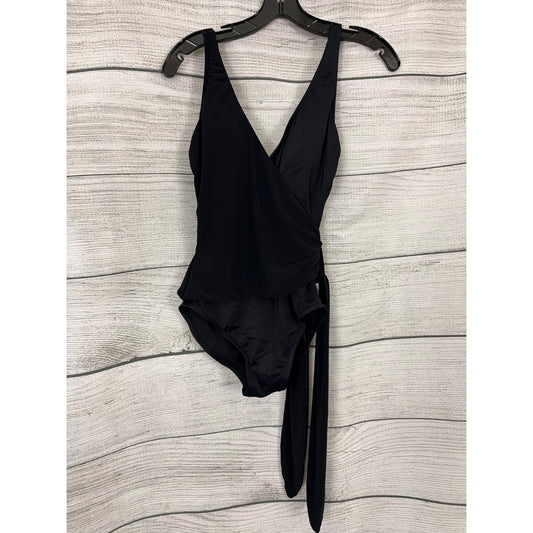 Magic Suit Black Wrap Swimsuit With Tie Detail Size 10