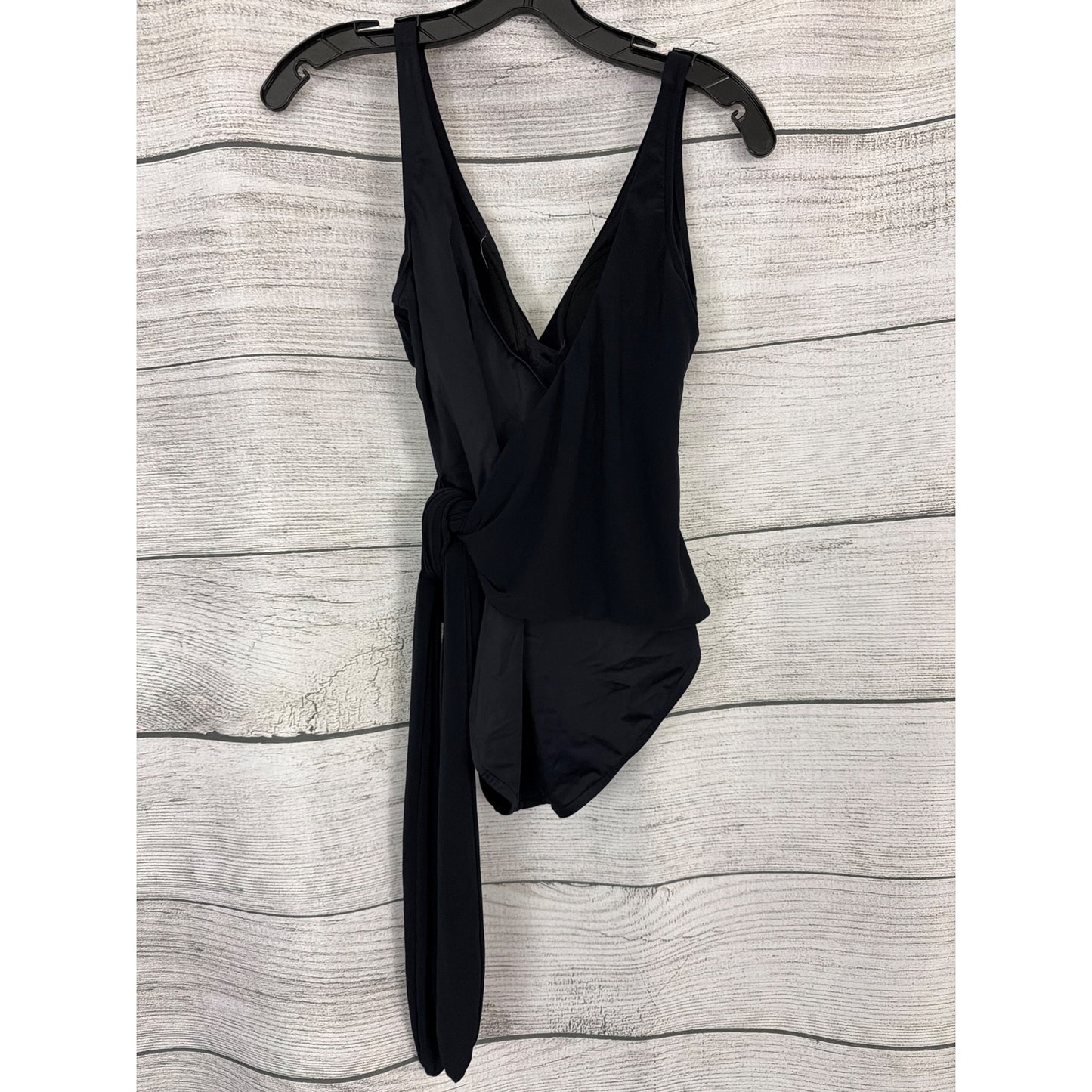 Magic Suit Black Wrap Swimsuit With Tie Detail Size 10