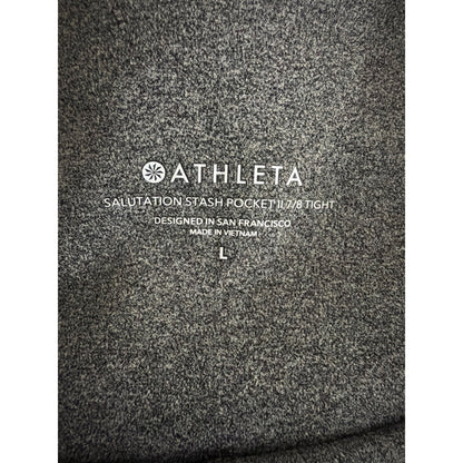 NWOT Athleta Salutation Stash Pocket II 7/8 Tight Size L