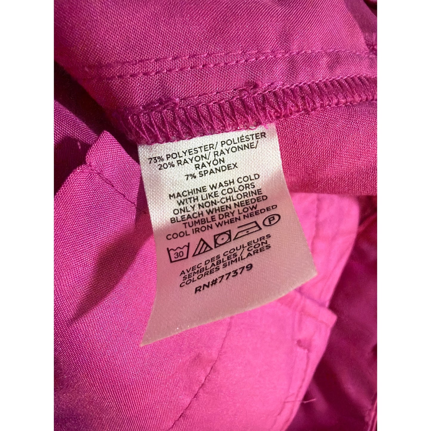 Bright Pink High Waisted Wide Leg Dress Pants