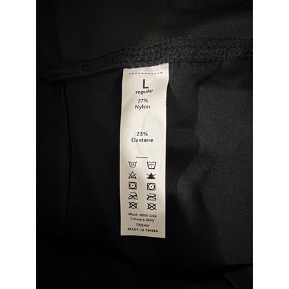 Black Women's Drawstring Jogger Pants L