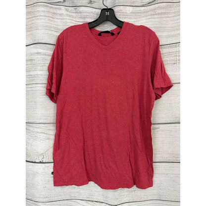 Mens Travis Mathew Red Heather V-Neck T-Shirt Size M