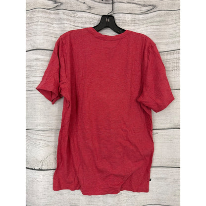 Mens Travis Mathew Red Heather V-Neck T-Shirt Size M