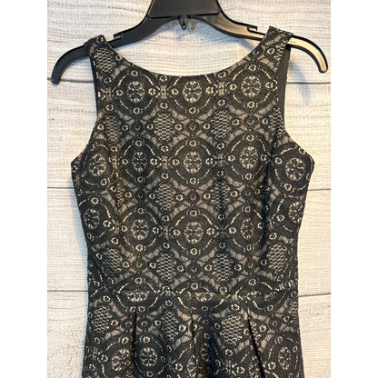 BR Black and Gold Monogram Tulip Dress Size 0