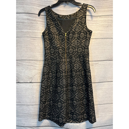 BR Black and Gold Monogram Tulip Dress Size 0