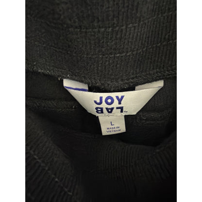 JoyLab Black Drawstring Wide-Leg Pants Size L
