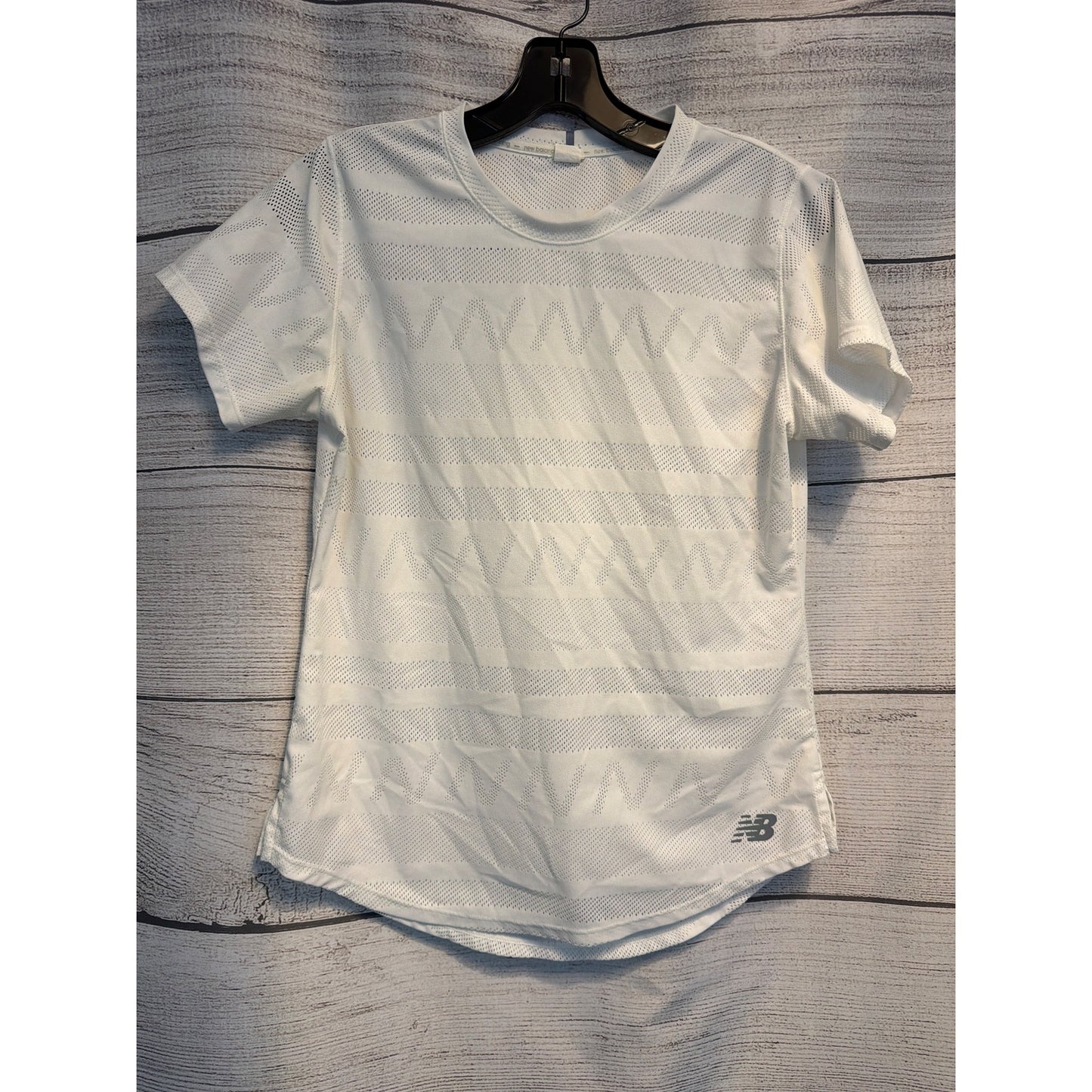 New Balance White Q Speed Jacquard Short Sleeve