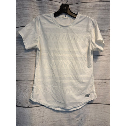 New Balance White Q Speed Jacquard Short Sleeve
