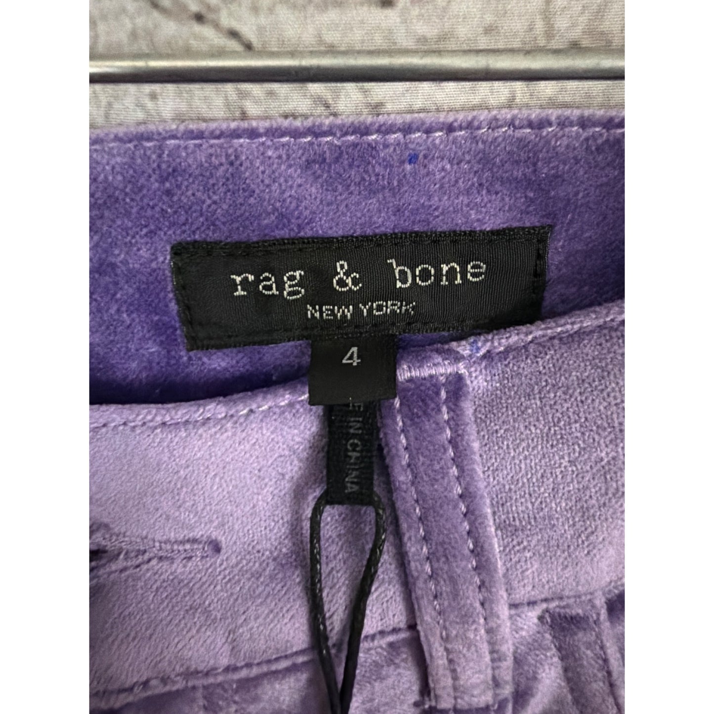 NWT Rag & Bone Violet Jacey Velvet Pant Size 4