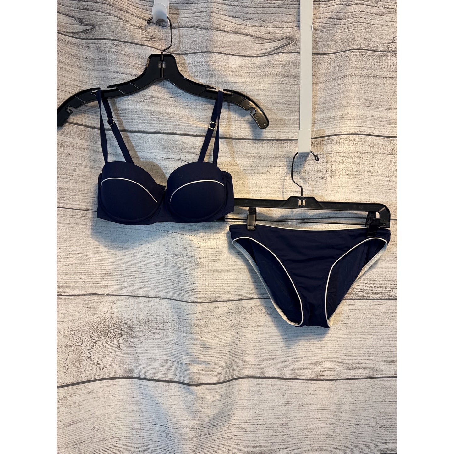 Tory Burch Navy & White Riviera Bikini Set XS