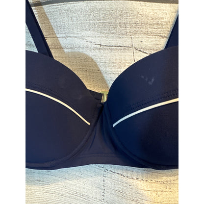 Tory Burch Navy & White Riviera Bikini Set XS