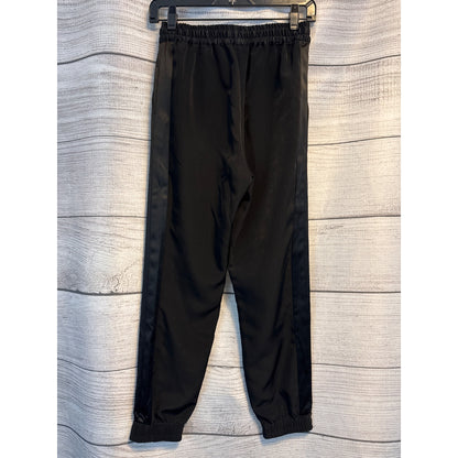 Topshop Black Jogger with Tuxedo Stripe Pants US 2