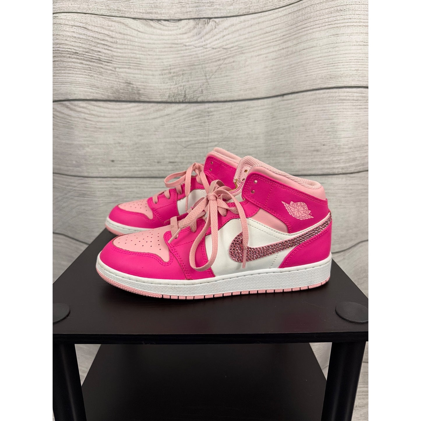 Custom Nike Air Jordan 1 Mid shoes Size 6.5