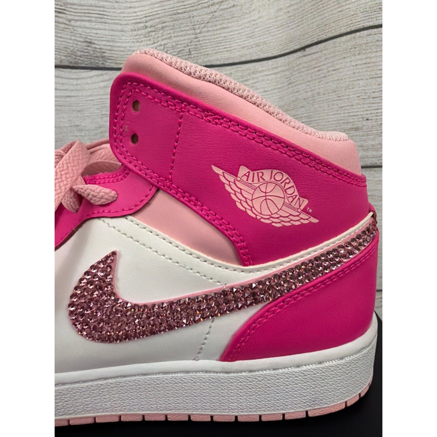 Custom Nike Air Jordan 1 Mid shoes Size 6.5