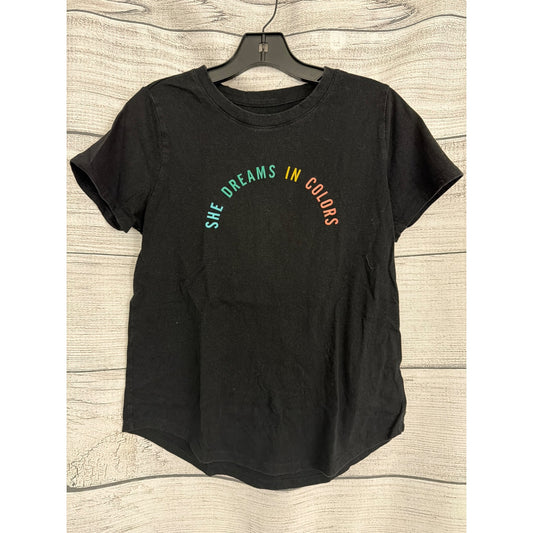 Old Navy Black "She Dreams In Colors" Graphic Tee Shirt Size S