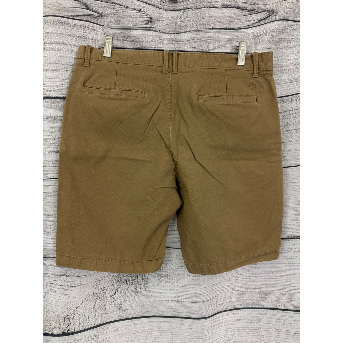 Mens Original Penguin Khaki Chino Shorts Size 34