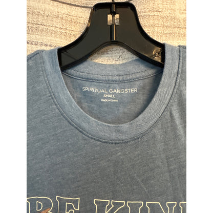 Spiritual Gangster "Be Kind" Blue Sleeveless Tank Top Size S