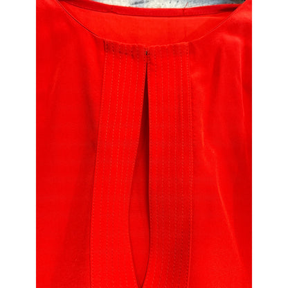 A.L.C. Red Sleeveless Silk Blouse Size M