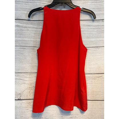A.L.C. Red Sleeveless Silk Blouse Size M