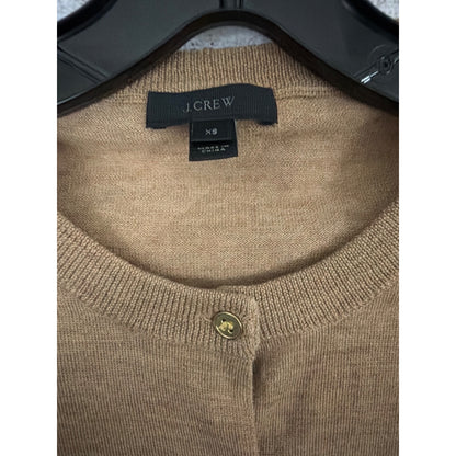 J. Crew Tan Merino Wool Cardigan Size XS