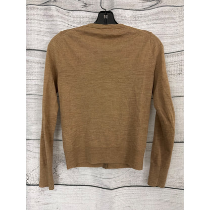 J. Crew Tan Merino Wool Cardigan Size XS