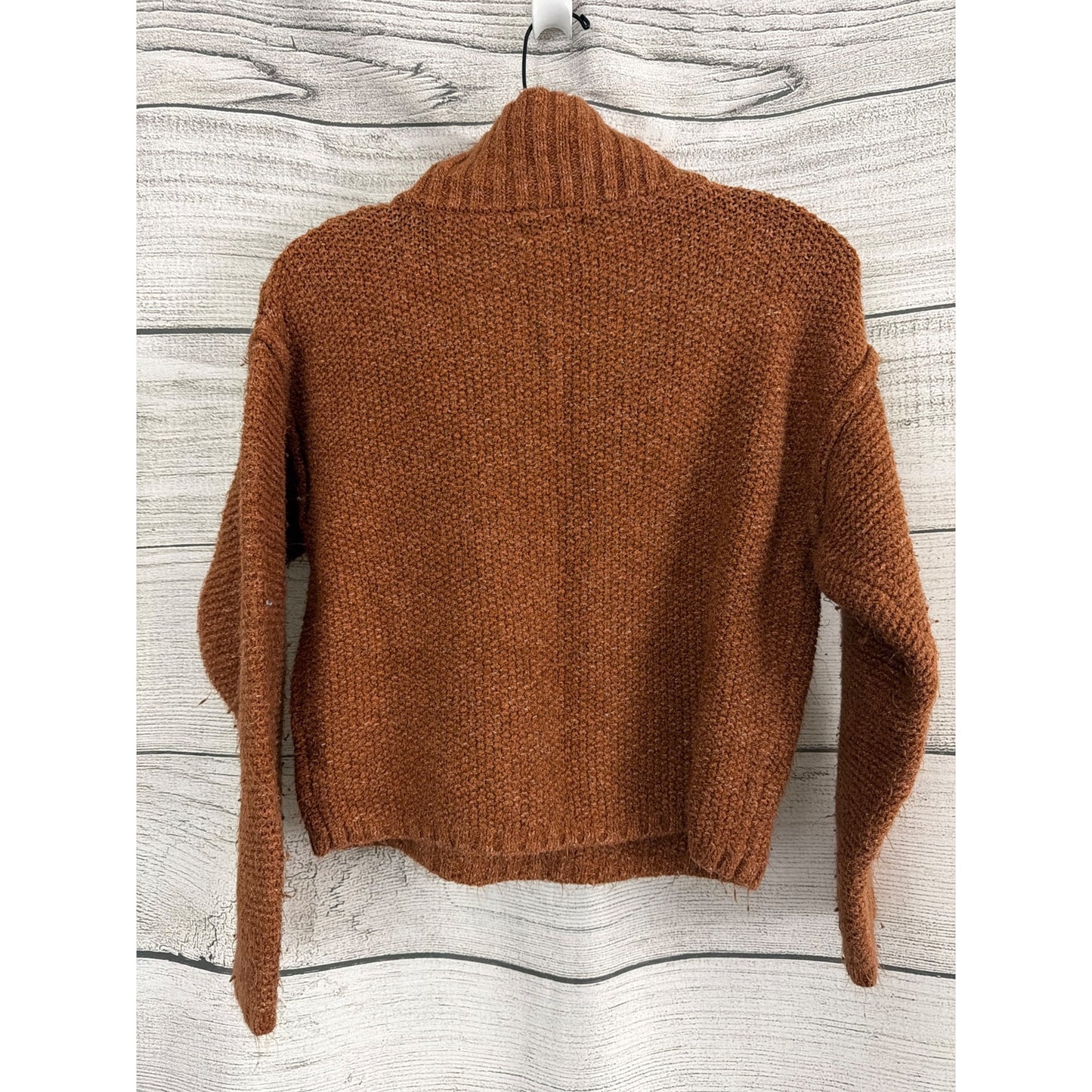 Universal Thread Rust Brown Knit Half-Zip Pullover Sweater Size S