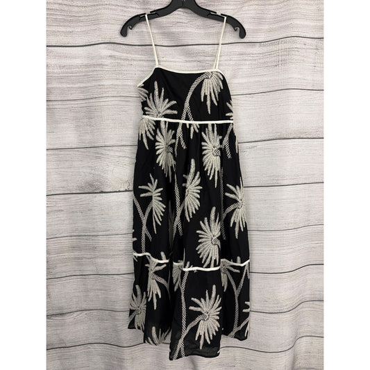 NWT Francescas Carmela Palm Bow Back Midi Dress Size S