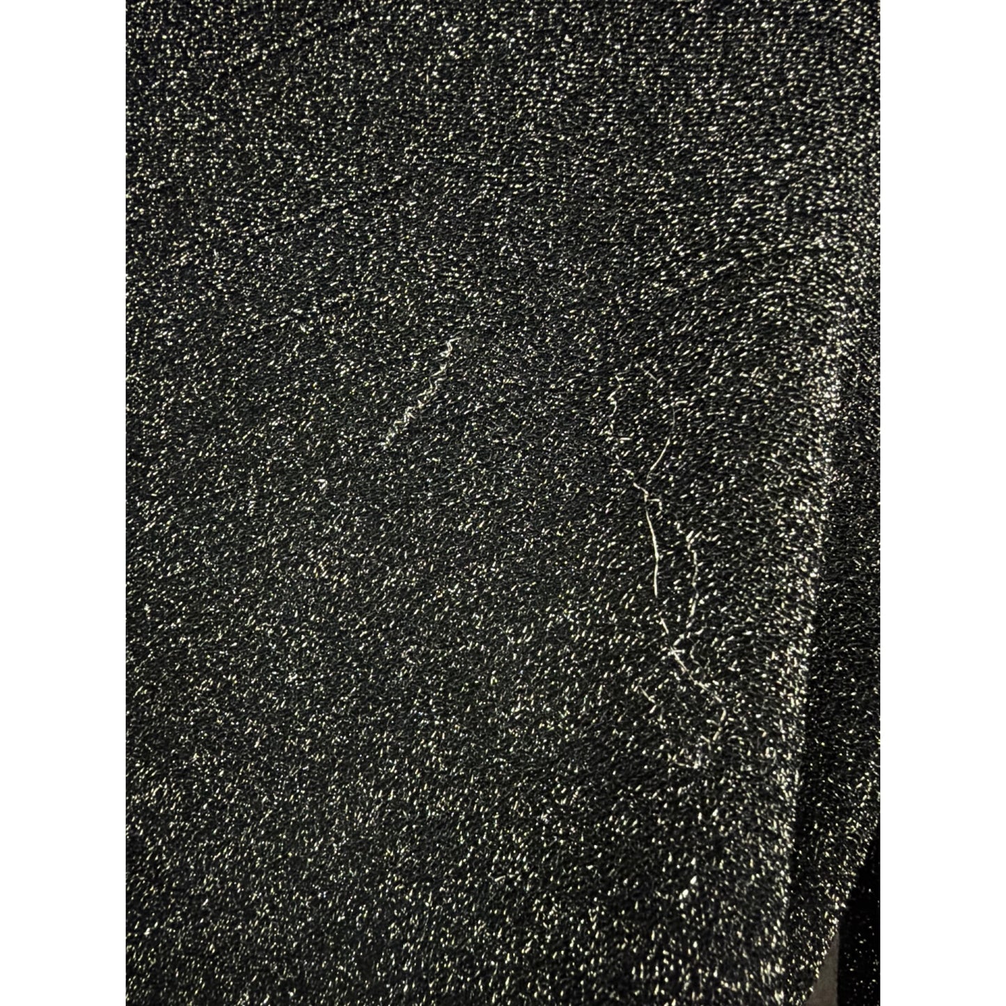 Lush Shimmery Black Lush Long Sleeve Wrap Top Size S