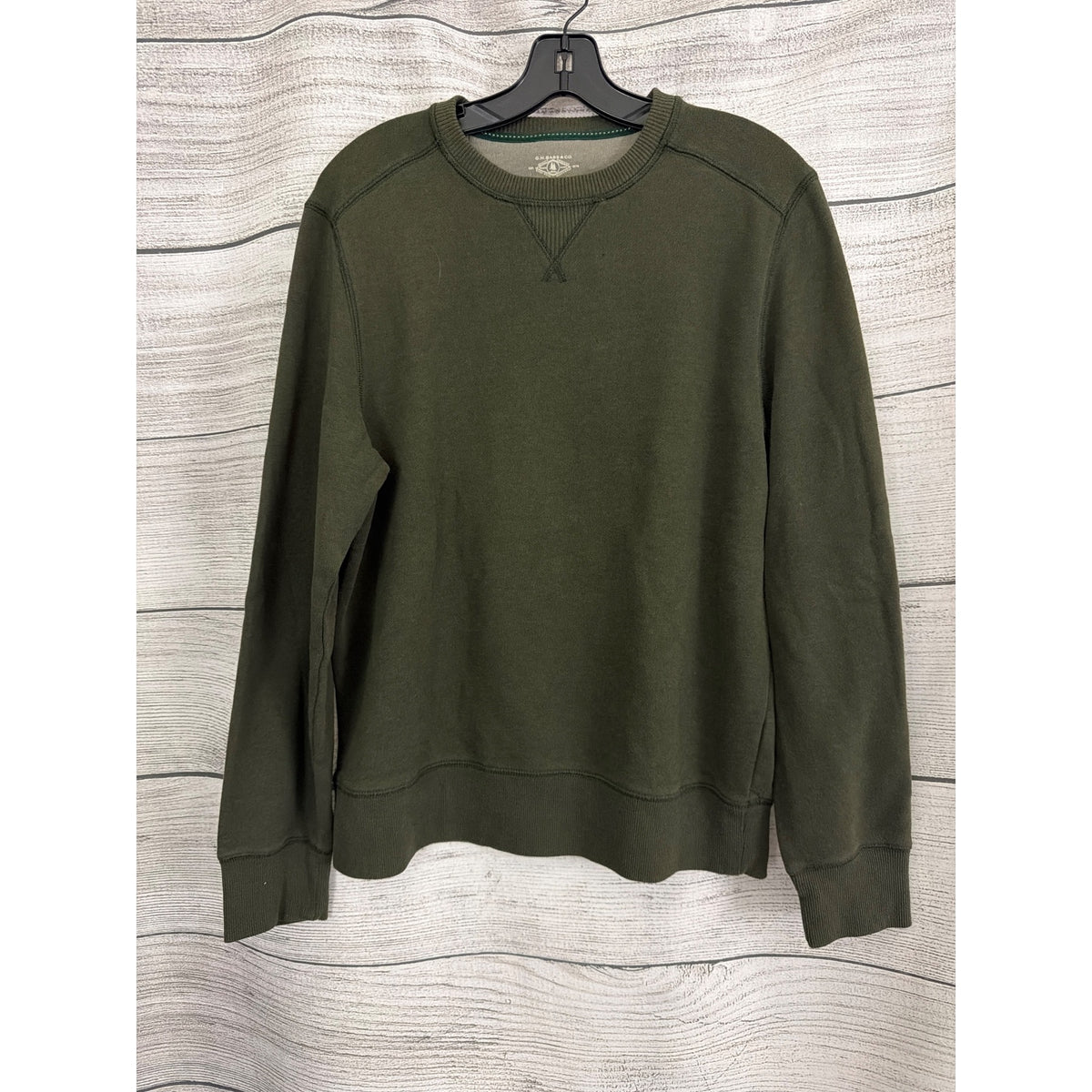 Mens G.H. Bass & Co. Green Crewneck Sweatshirt Size M