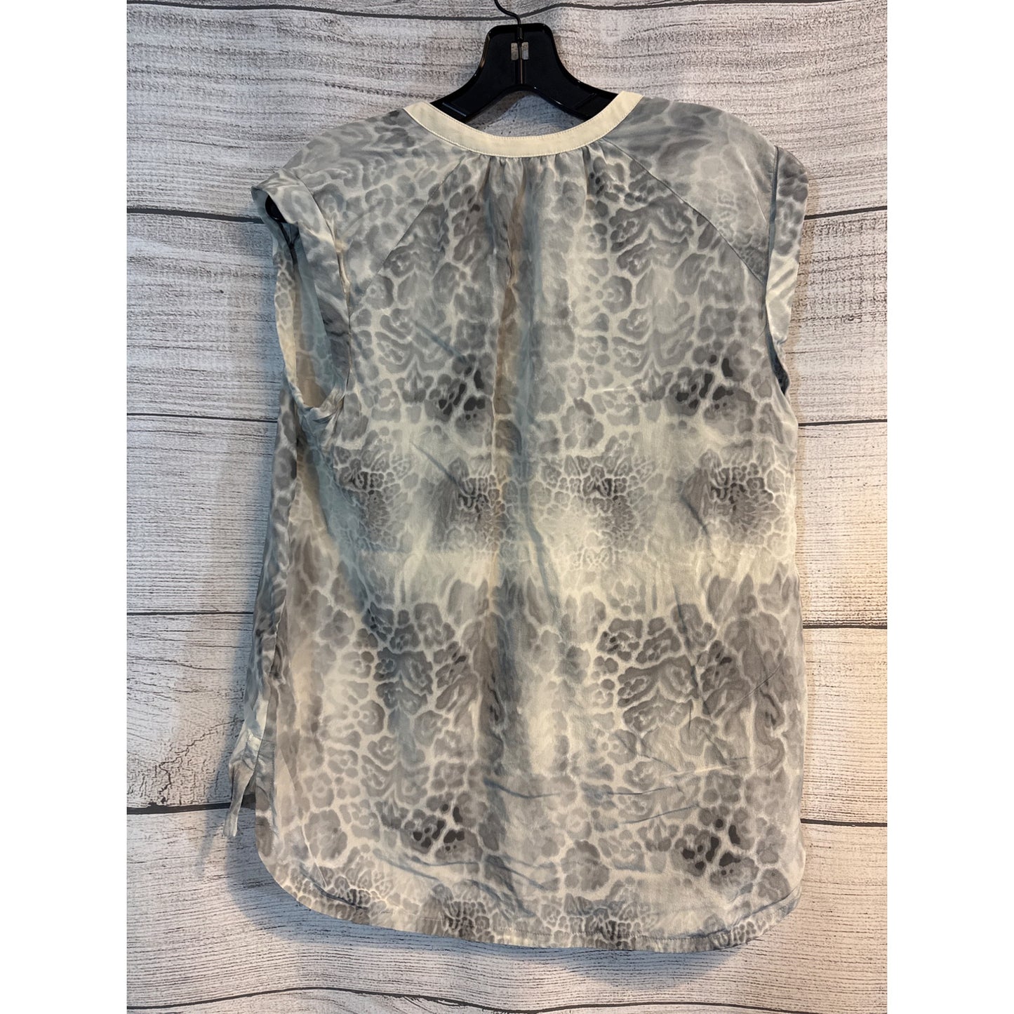 Rebecca Taylor Animal Print Sleeveless Blouse Size 10