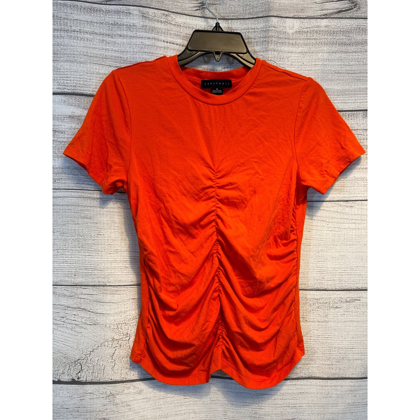 Sanctuary Orange Hold Me Tight Shirt Size M
