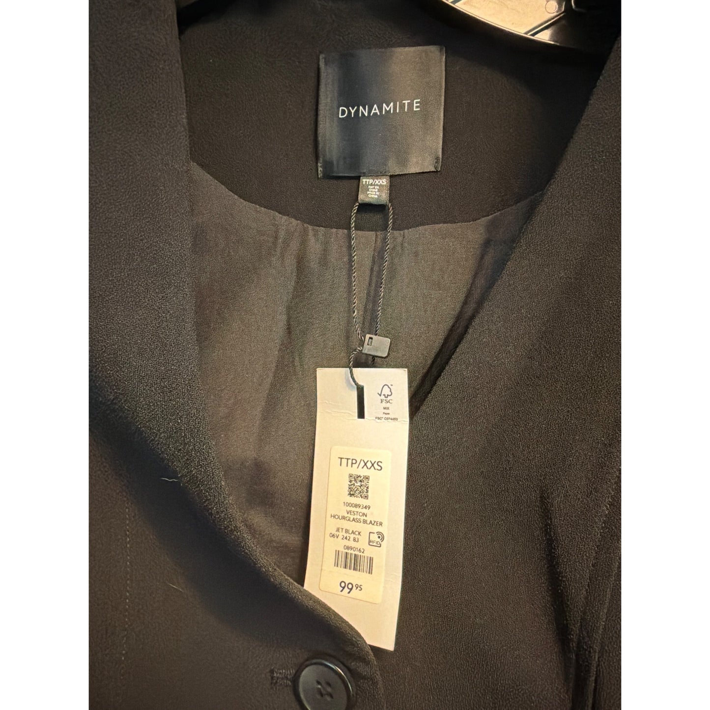 NWT Dynamite Hourglass Blazer Size XXS