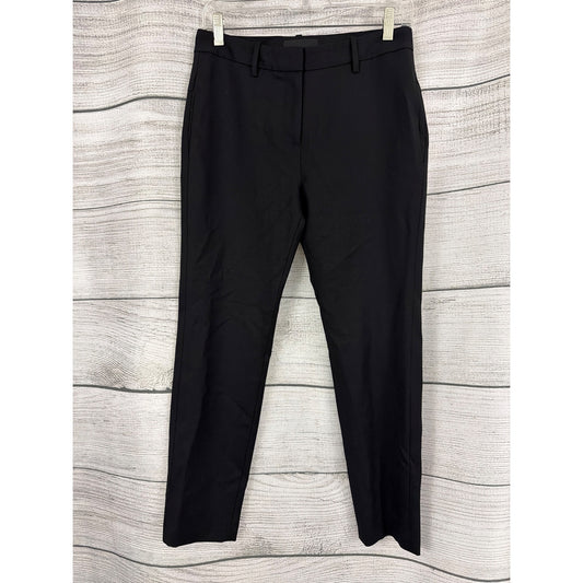Nili Lotan Black Lino Skinny Cropped Pants Size 0