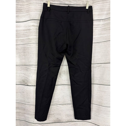 Nili Lotan Black Lino Skinny Cropped Pants Size 0