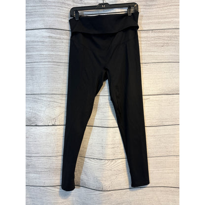 Poshdivah Maternity High-Waisted Black Leggings L