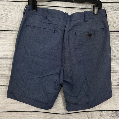 J. Crew Mens Blue Chambray Shorts, Size 33